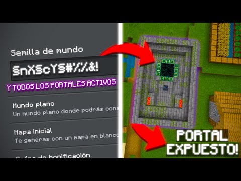 ¡Encontré TODAS las Semillas con PORTAL al END Activo en Bedrock 1.21!