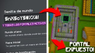 ¡Encontré TODAS las Semillas con PORTAL al END Activo en Bedrock 1.21!