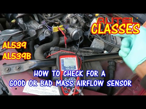 How To Test For A GOOD Or BAD MAF Mass Airflow Sensor Using The Autel AL539 Or AL539B