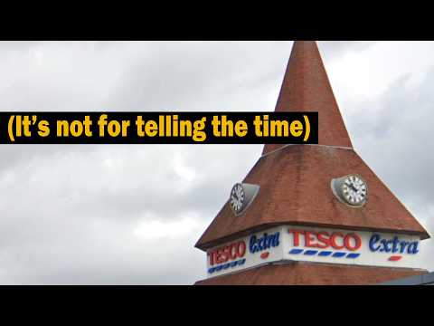 Why do UK supermarkets have clock towers?