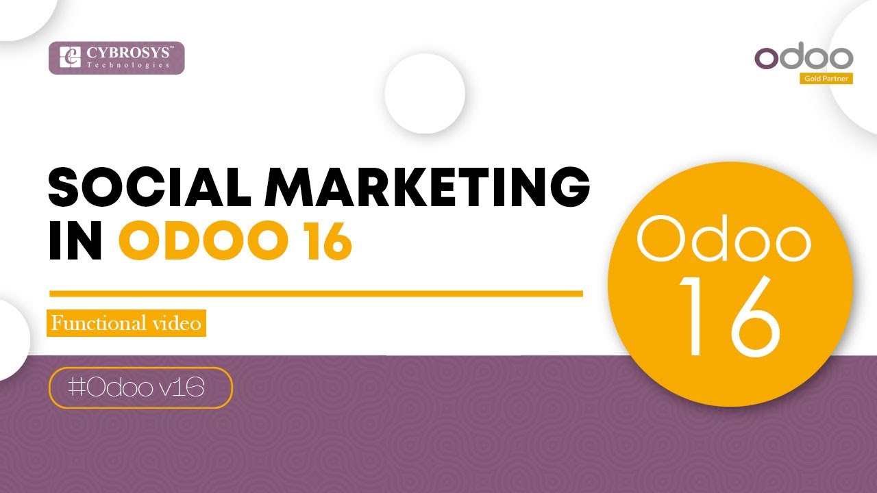 How to Use Odoo 16 Social Marketing | Odoo 16 Enterprise Edition | Odoo 16 Social Marketing | 6/12/2023

Social marketing is one of the most effective marketing methods in the modern business world. Not only marketing but marketing ...