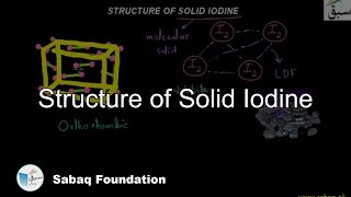 Structure of Solid Iodine