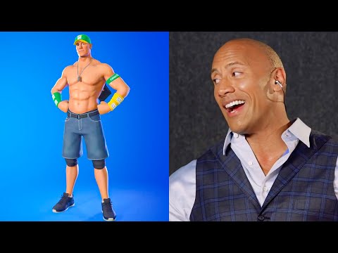 The Rock Reacts to John Cena Skin in Fortnite