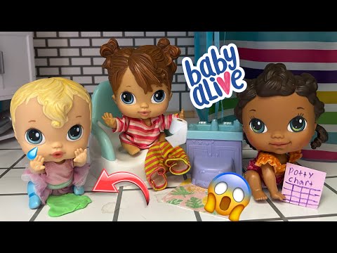 NEW Baby alive crib life dolls Training routine 🚽