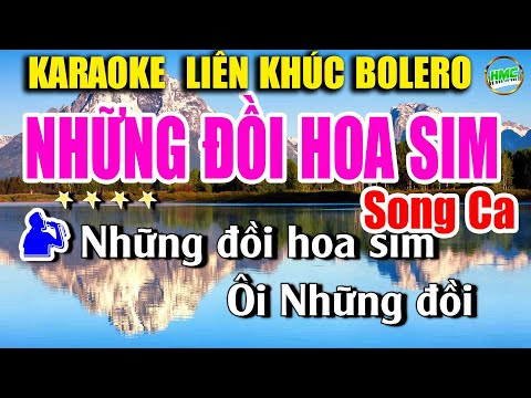 Những Đồi Hoa Sim Karaoke Song Ca Nhạc Sống Chất Lượng Cao | Nhạc Sống Minh Công