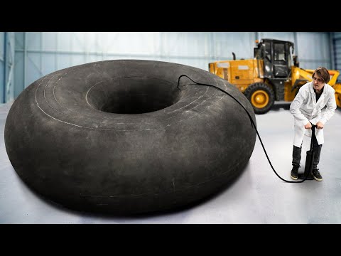 Что, если колесо трактора бесконечно накачивать насосом?