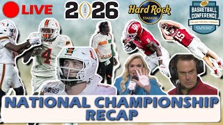 LIVE College Football Playoff National Championship Recap | #10 Miami falls to #1 Indiana 27-21
