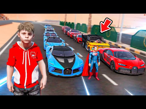 اقوى تحدي سيارات سوبرمان الرياضية 😎🔥!! | فلم قراند