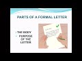 Understanding Formal Letter Structure