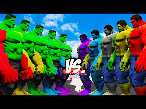 Polychrome Hulk vs. Radioactive Hulk: Clash of Titans!