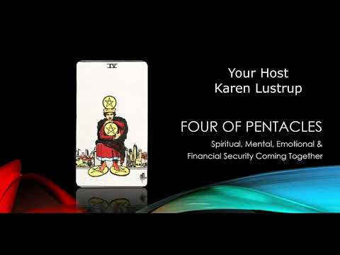 Tarot Lessons: 4 of Pentacles - Study the Tarot with Karen Lustrup
