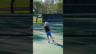Nothing beats dad and son tennis time