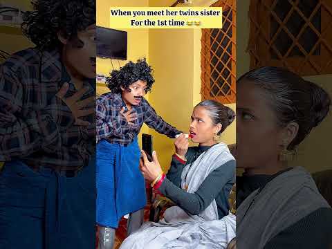 Watch till end🤣🤣 #trending #twins #sister #funny