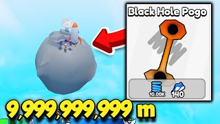 I Bought THE BLACK HOLE POGO STICK And Jumped TO THE MOON In Pogo Simulator 2!