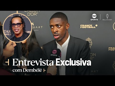 "RECEBER O PRÊMIO DO RONALDINHO FOI FANTÁSTICO" DEMBÉLÉ CELEBRA BOLA DE OURO E ELOGIA R10