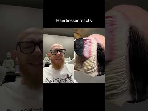 Hairdresser reacts to a very cool color transformation