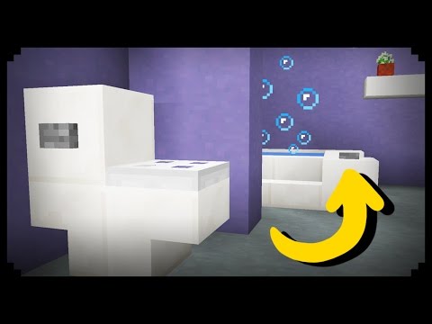 ✔ Minecraft: How to make a Working Bathroom