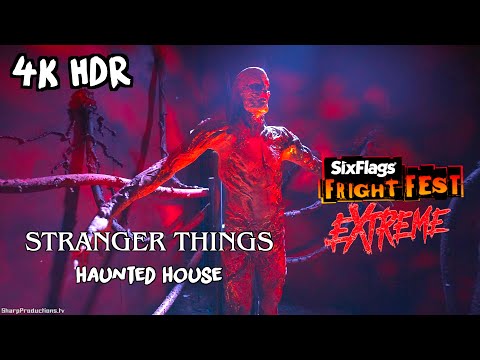 NEW Stranger Things Haunted House at Fright Fest Extreme Six Flags Magic Mountain