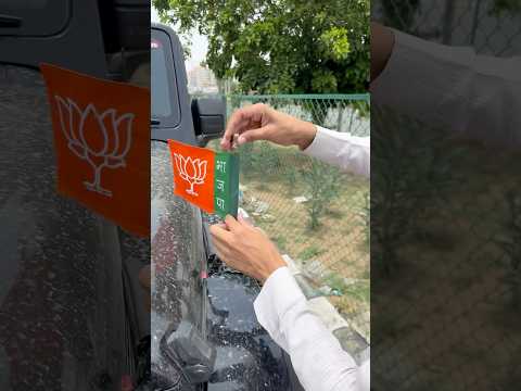 Car Flag&Road Install #reels #thar #carlover #caraccessories #modified