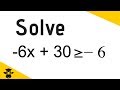 Solving Inequalities and Operations