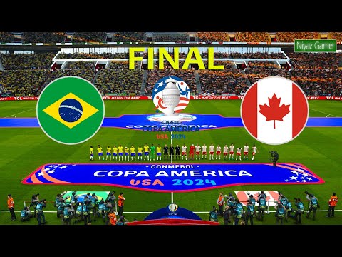 BRAZIL vs CANADA - Copa America 2024 Final | Full Match All Goals | Live Football Match