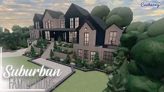 Bloxburg || Suburban Family House 184k || Speed Build No Large Plot