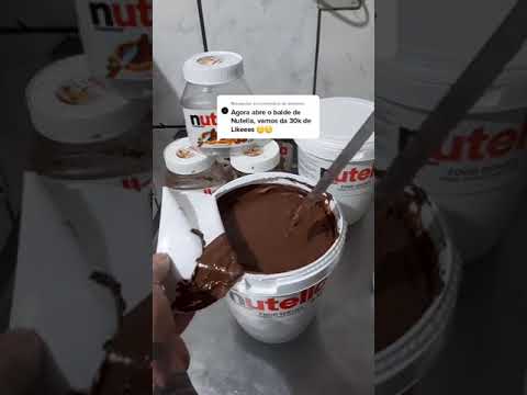 Abrindo um balde de Nutella 🤤🤤