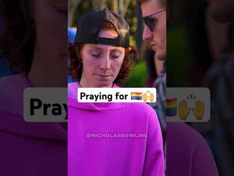 Street Preacher Prays for Bisexual Woman 🏳️‍🌈🙌