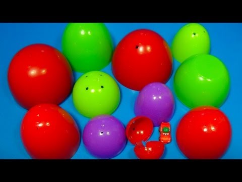 6 Surprise eggs - one toy! Disney Pixar CARS Lighting McQueen!)))