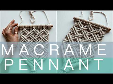DIY: Macrame Boho Pennant