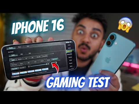 iPhone 16 BGMI Gaming Test - Heating and Battery Test | iPhone 16 BGMI Review FPS, Graphics 😱