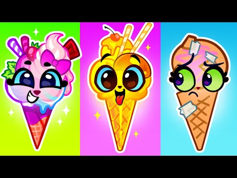 The Ice-Cream Making Machine!🍦Rainbow Juice + More Delicious Animated Stories 😻 Purr-Purr