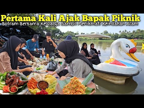 HIDUP DI DESA | Pertama Kali Ajak Bapak Piknik Botram Bersama KELUARGA Di Situ Asem