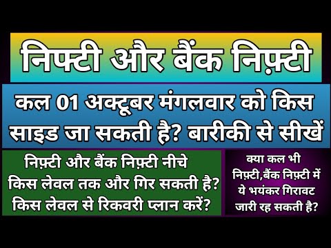 क्या कल भी निफ़्टी,बैंकनिफ्टी में भयंकर गिरावट जारी रहेगी?Nifty & BankNifty Prediction for Tuesday