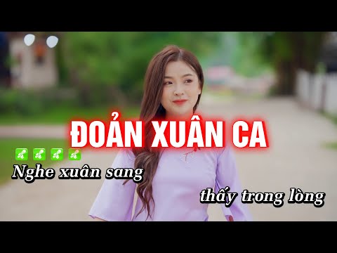 Karaoke Đoản Xuân Ca Tone Nữ EDM Cực Bốc, Hát Cực Đã || Karaoke Nhạc Tết | Hoàng Dũng Karaoke