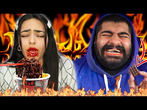 تحدي أحر و أخطر منتجات أكل في العالم 🔥| مين فاز؟