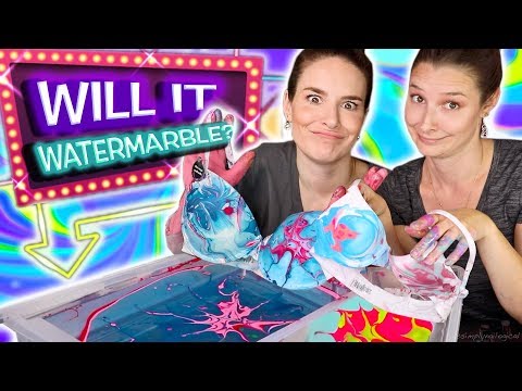 Will It Watermarble?! Sister Edition | Watermarbling 9 random objects in nail polish!