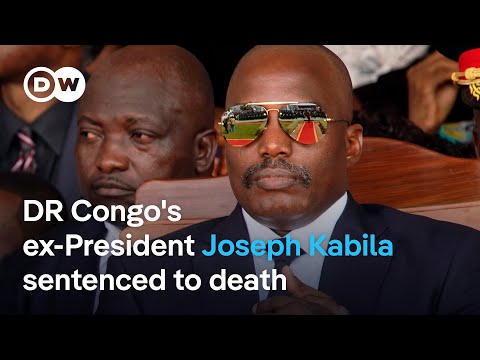 YouTube video thumbnail: DR Congo Court Sentences Former Leader to Death for Collaborating With Rwanda, M23 Rebels