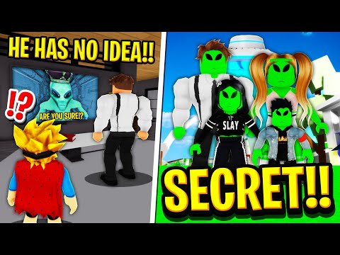 My Family Were SECRET ALIENS in Roblox BROOKHAVEN RP!!
