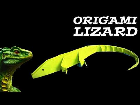 Origami Lizard Tutorial | How to Make a Paper Lizard | Origami Animals