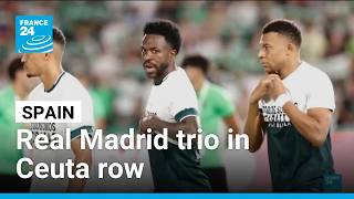 YouTube video thumbnail: Mbappé and Real Madrid Teammates Face Backlash Over Ceuta Message