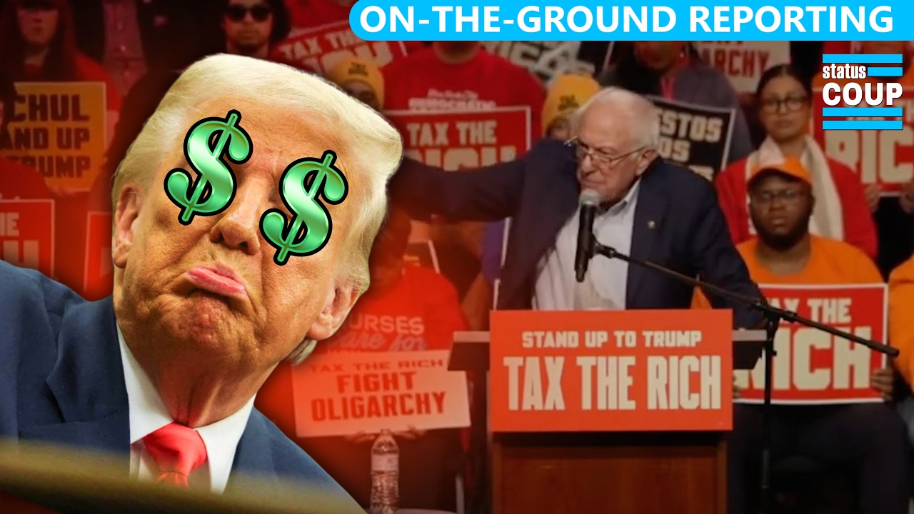 "TRUMP PAID LESS TAXES THAN I DID": Crowds Furious at Tax the Rich Rally