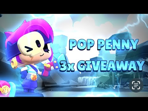 3X NEW POP PENNY SKIN GIVEAWAY🤯😍| BRAWL STARS TOY STORY | #PopPennyGiveaway