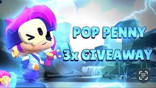 3X NEW POP PENNY SKIN GIVEAWAY🤯😍| BRAWL STARS TOY STORY | #PopPennyGiveaway