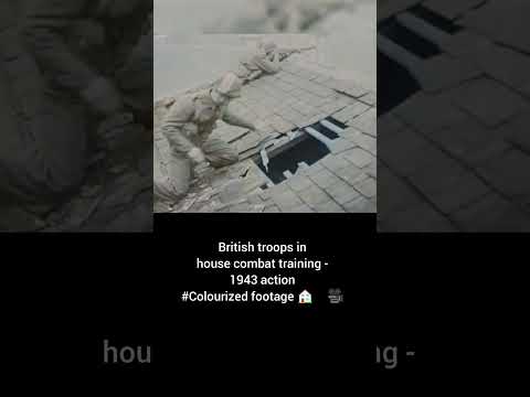 British troops inhouse combat training 1943 action #Colourized footage ๐ ๐ฌ๐ง ๐ฅ