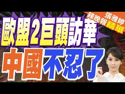 歐盟兩大巨頭連袂訪華 中方回應沒有歡迎 而是與其"約法三章"｜蔡正元.帥化民.謝寒冰深度剖析【張雅婷辣晚報】精華版 @中天新聞CtiNews
