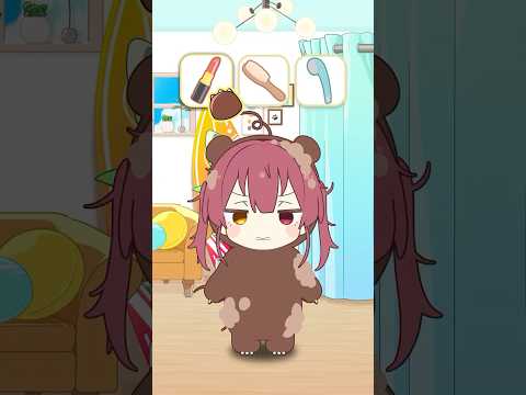 クマリンの恋を叶えるため大変身させよう！💄💘#shorts