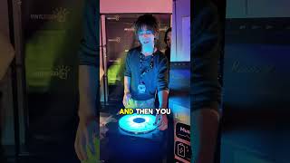 This is so cool!! 😮 A light up record that works with any record player!? #viral