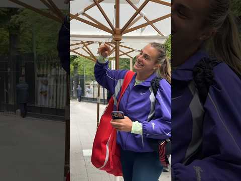Aryna Sabalenka in the house for semifinals #RolandGarros #Sabalenka