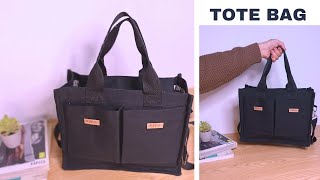 DIY – TUTORIAL DE TOTE BAG / Cómo coser un bolso de tela /bolso bandolera / tote bag